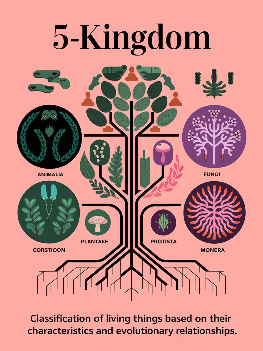 The five Kingdom system of classification